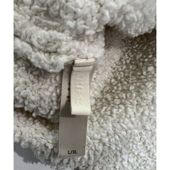 Skims Cozy Knit Sherpa Pullover in Bone - Picture 3 of 3